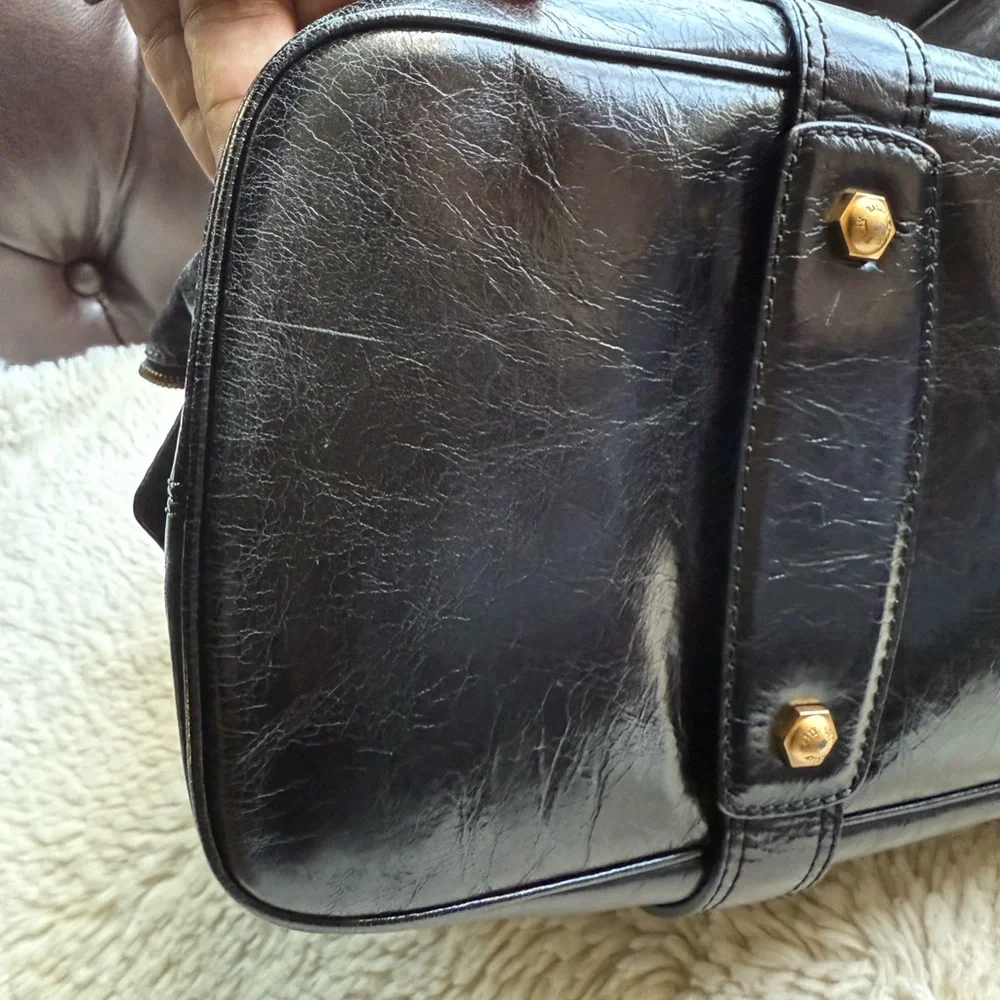 Bally Oversize Tamara 
Elegant Black Leather EUC Big Mama of Bags - Picture 10 of 12